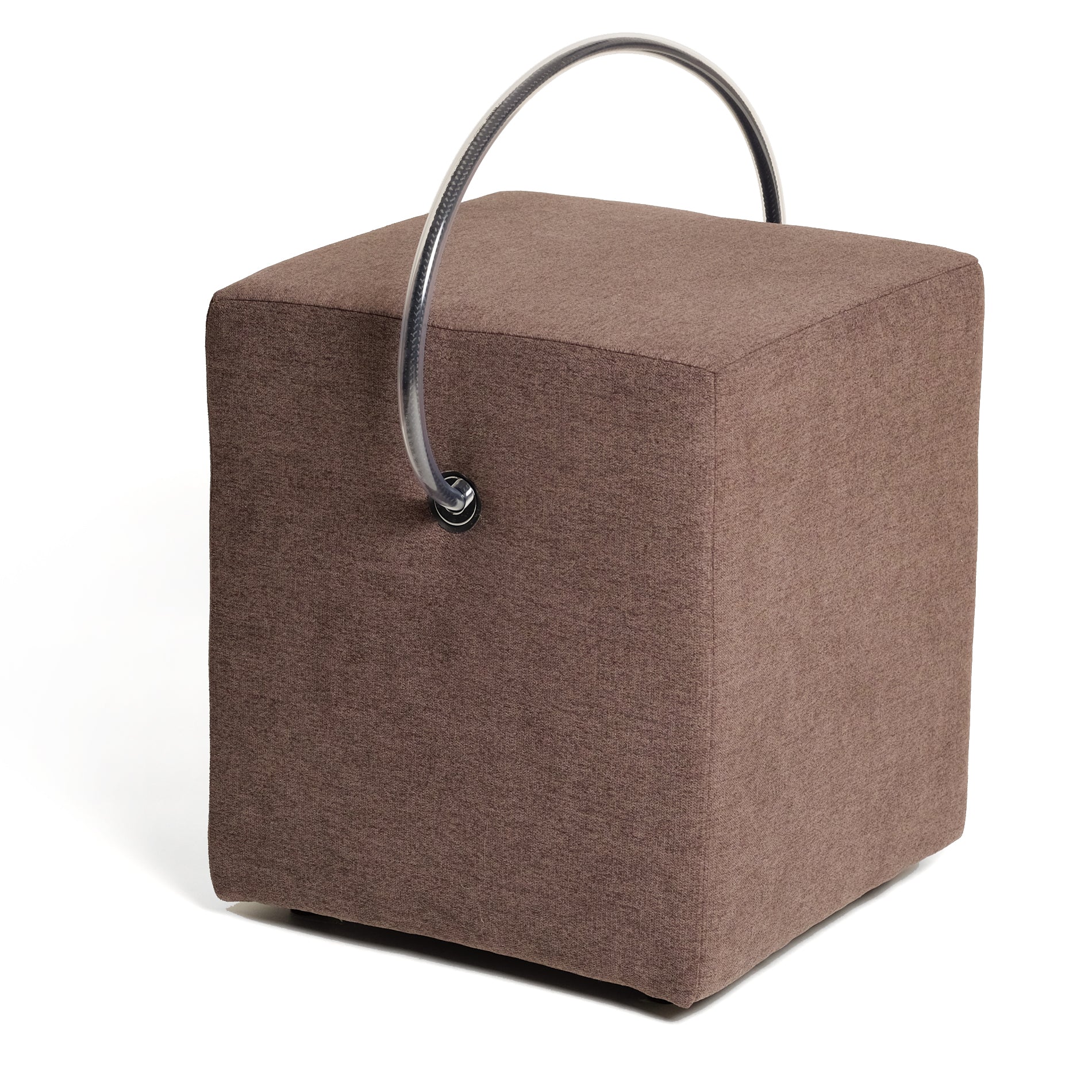 Designhocker & Polsterhocker Braun mit Tragegriff – Classic Line | Hockerhelden® Classic Line Polsterhocker - Hockerhelden – Designhocker & Farbvarianten