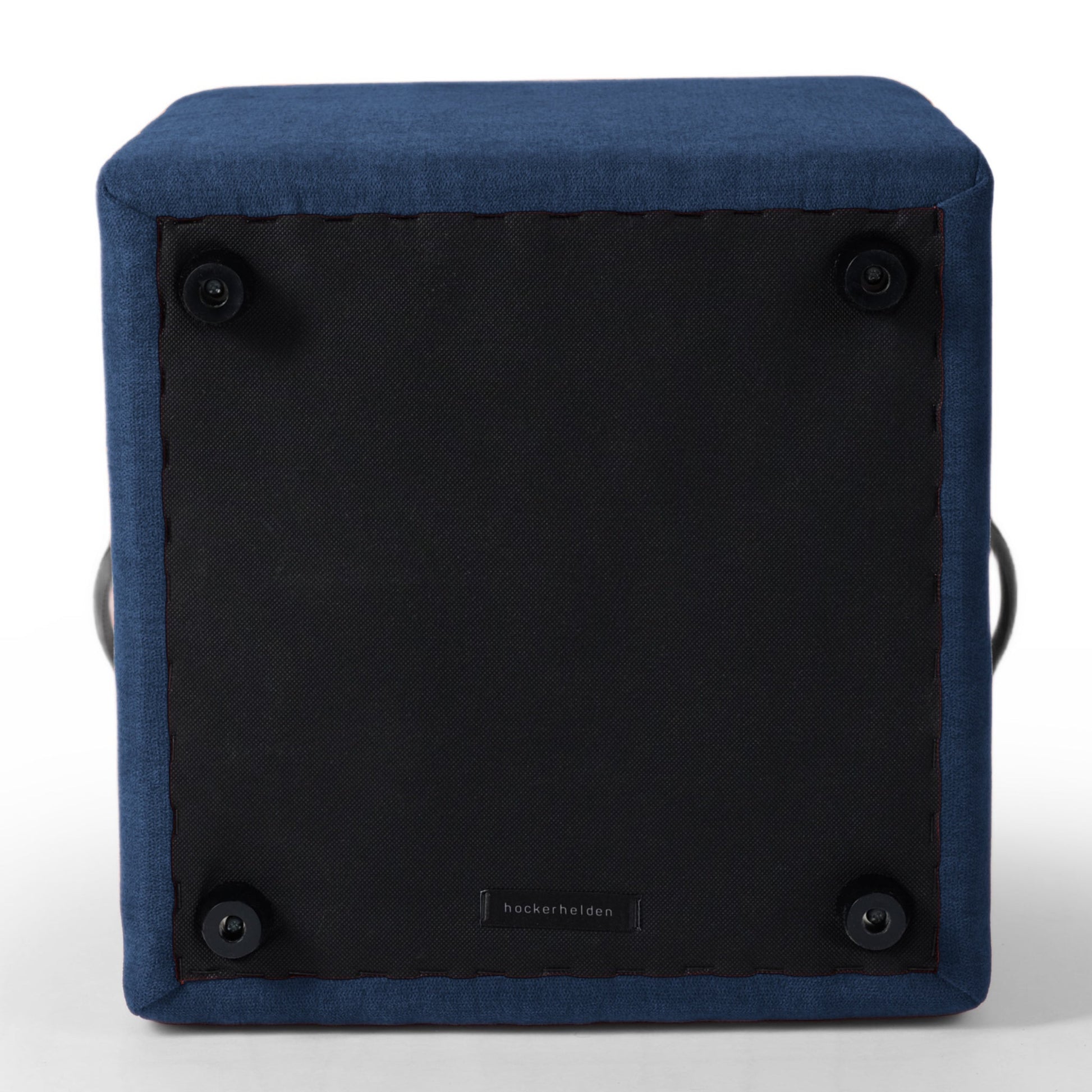 Polsterhocker Blau mit Griff Polsterhocker - Hockerhelden