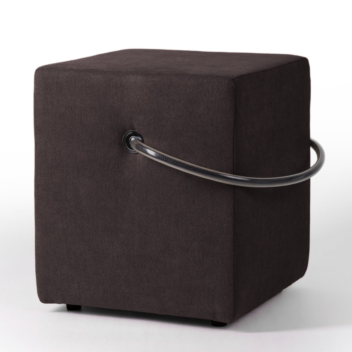 Polsterhocker Braun mit Griff Polsterhocker - Hockerhelden