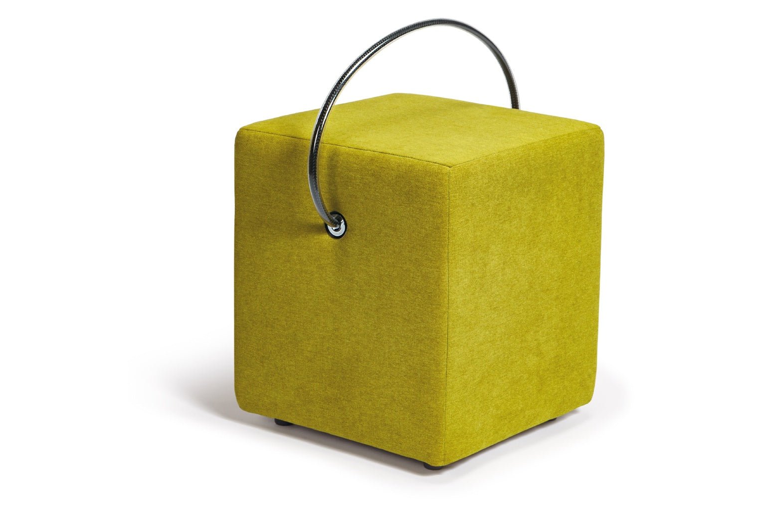 Polsterhocker Grün – leichter Hocker mit Tragegriff, tragbarer Designhocker unter 4 kg Polsterhocker - Hockerhelden – Handgefertigte Polsterhocker