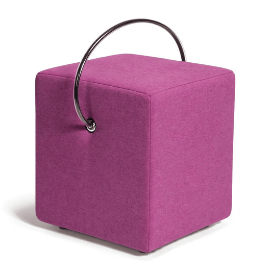 Polsterhocker Rosa mit Griff Polsterhocker - Hockerhelden